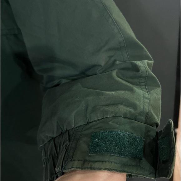 Strato Jac dark green long trench style down and feather filled coat size large+ - Picture 12 of 15